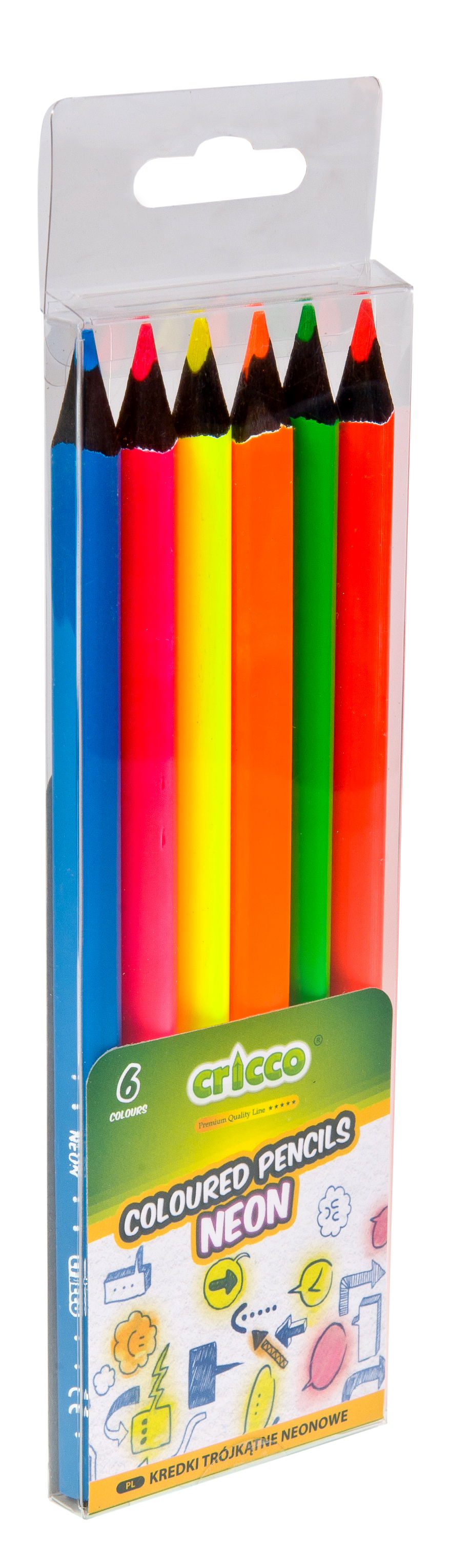 Cricco - coloured pencil neon 