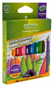 kredki ołówkowe trójkątne Mini Jumbo Cricco 10 kolorów - CR328K10 kredki ołówkowe trójkątne Mini Jumbo Cricco 10 kolorów - CR328K10