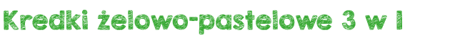 Kredki żelowo-pastelowe 3 w 1 Cricco