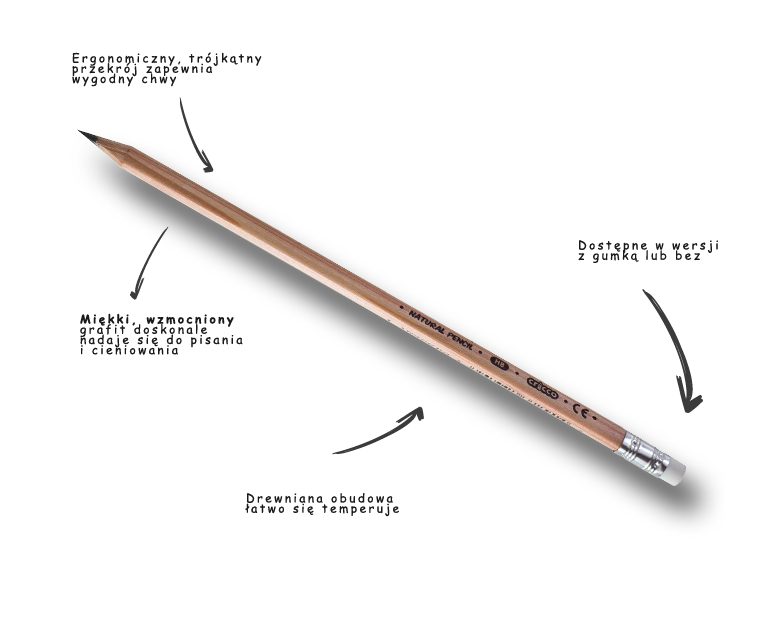 Ołówek Natura HB Cricco 